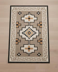 8x10 brown navajo rug, brown and beige woolen kilim, Southwestern Style Rug, 10x12ft native American rug, boho wall rug