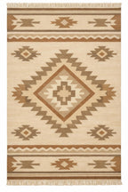 Beige Southwestern style Rug, 100% wool Navajo rug | 8x10ft, 10x14 rug, oversized grey southwestern rug, native American style  rug