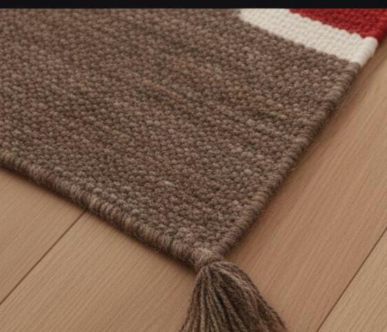 Red kitchen rug, Native American Runner Rug 3x12 ft | Tribal Geometric Flatweave Hallway Runner, wool staircase runner