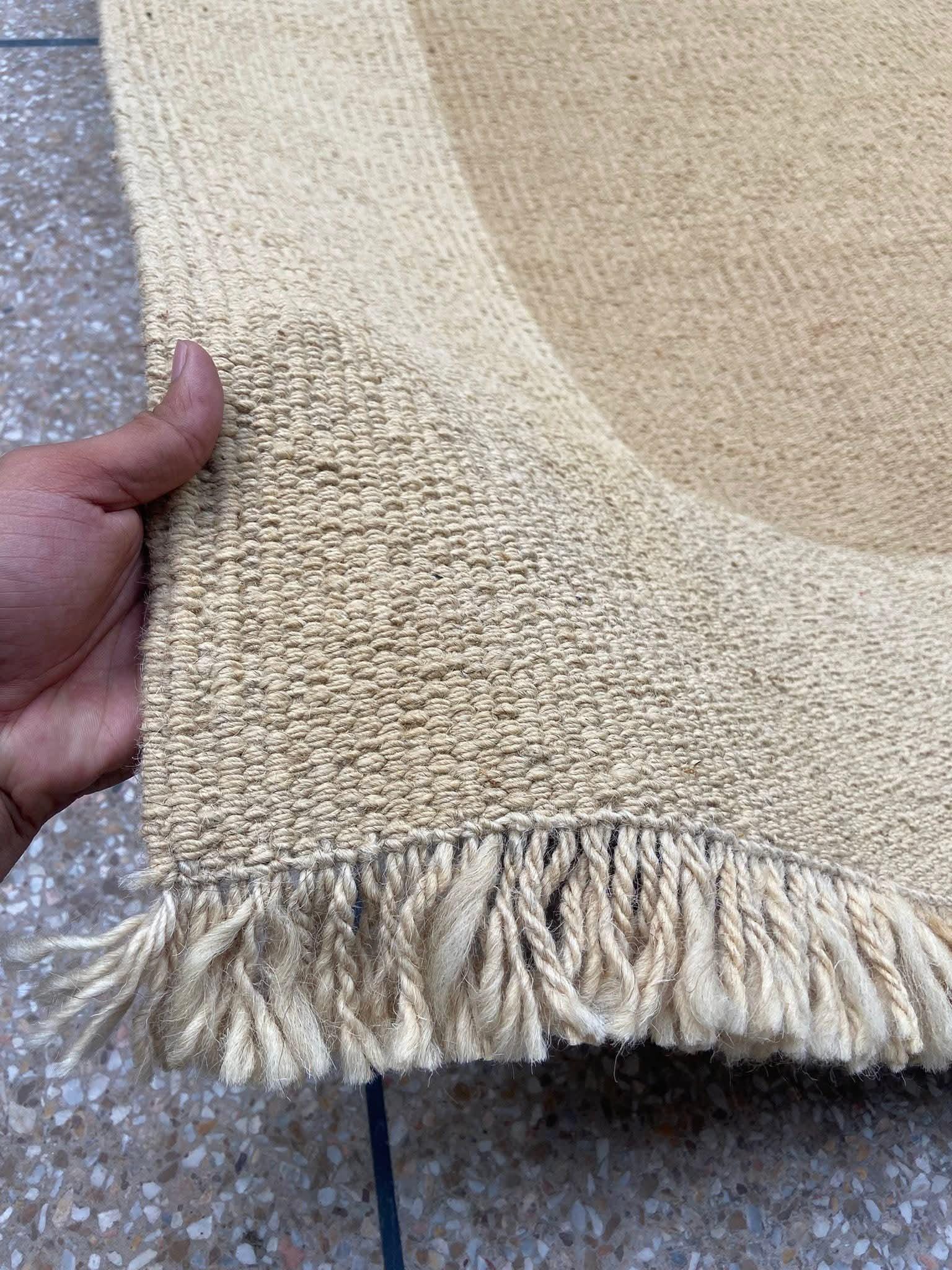 Taupe and beige  Wool Kilim Rug, Handloom wool Area Rug, Rustic Boho Wool Rug, wabi sabi style  Bedroom Living Room Rug