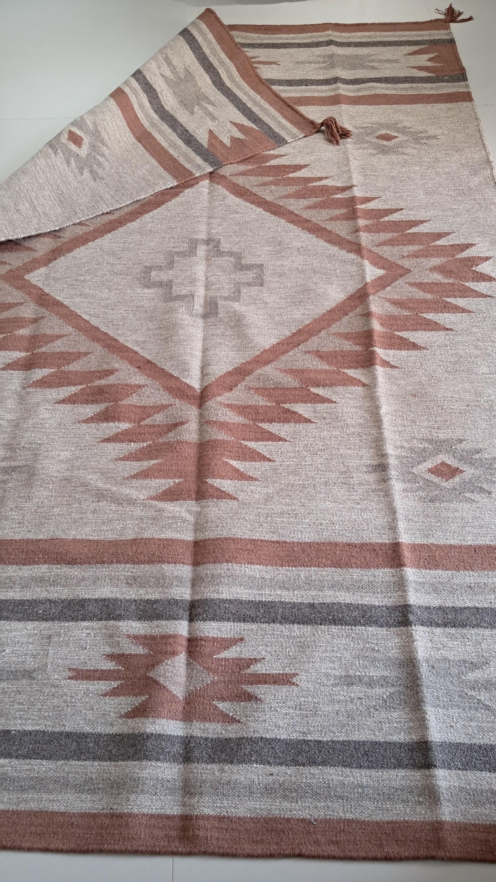 Brown  Southwestern style Rug, 100% wool Navajo rug | 8x10ft, 10x14 rug, oversized grey southwestern rug, native American style  rug