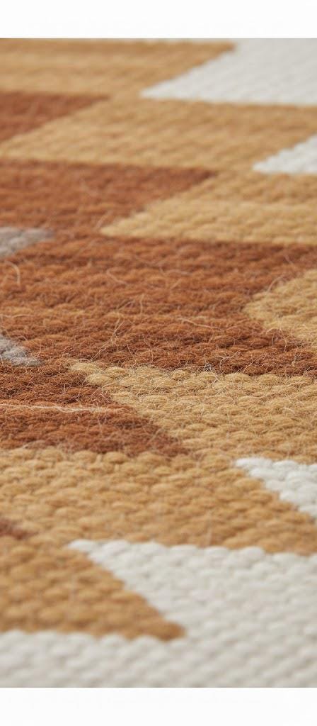 Southwestern Geometric Wool Hallway Runner | Handwoven Tribal Pattern Rug | Boho Entryway Wool Runner | Aztec Kilim Corridor Farmhouse Rug