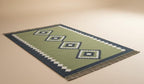 Green Kilim Runner Rug, Kitchen Corridor Runner, Hallway Runner Rug, Blue Green Tribal Runner, Long Hallway Carpet, 3x12 Runner Rug