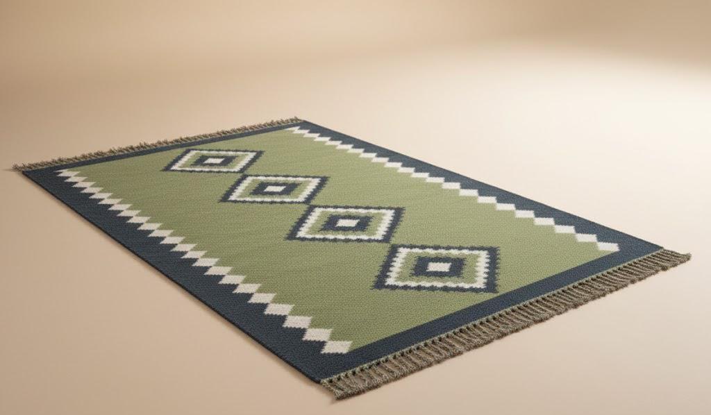 Green Kilim Runner Rug, Kitchen Corridor Runner, Hallway Runner Rug, Blue Green Tribal Runner, Long Hallway Carpet, 3x12 Runner Rug