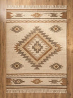 Beige Southwestern style Rug, 100% wool Navajo rug | 8x10ft, 10x14 rug, oversized grey southwestern rug, native American style  rug