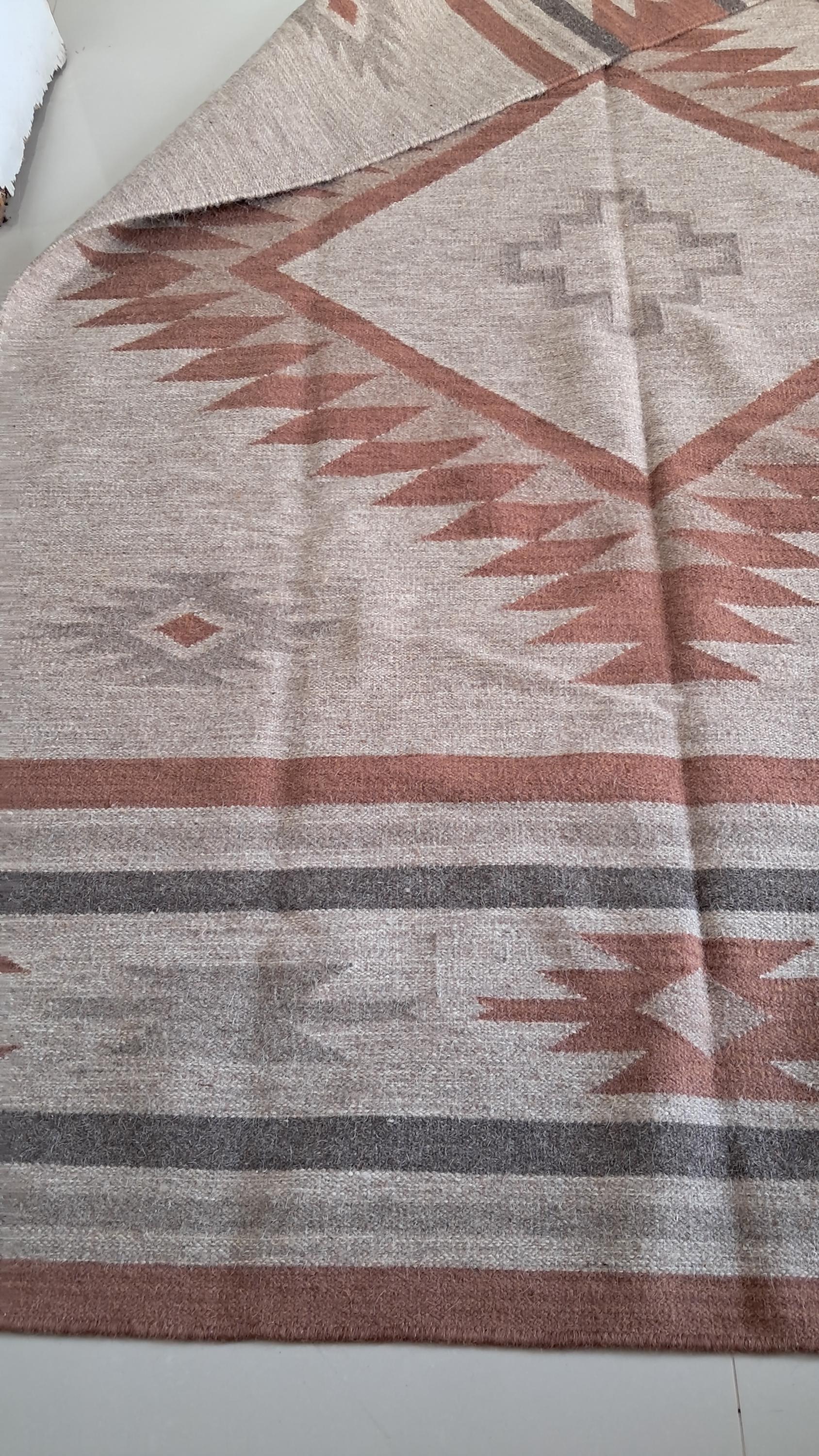 Brown  Southwestern style Rug, 100% wool Navajo rug | 8x10ft, 10x14 rug, oversized grey southwestern rug, native American style  rug