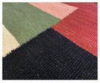 Abstract Geometric Kilim Rug – Handwoven Wool Area Rug | Modern Home Decor
