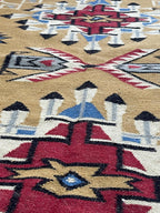 Southwestern Navajo Style Rug 8x10, Boho Aztec Tribal Area Rug, Handwoven Wool Carpet, Rustic Western Living Room Decor