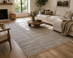 Gray and beige  Wool Kilim Rug, Handloom wool Area Rug, Rustic Boho Wool Rug, wabi sabi style  Bedroom Living Room Rug