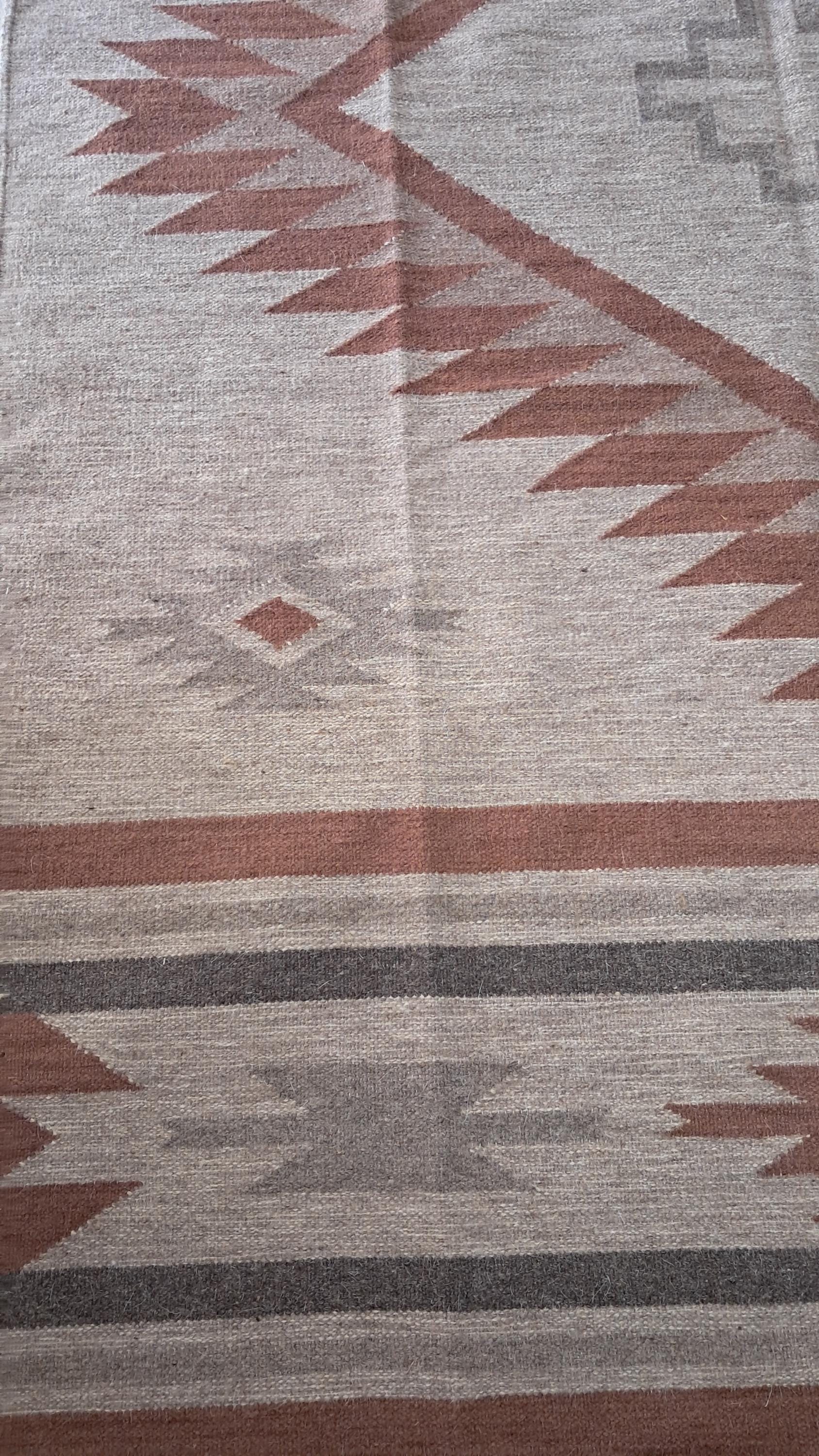 Brown  Southwestern style Rug, 100% wool Navajo rug | 8x10ft, 10x14 rug, oversized grey southwestern rug, native American style  rug