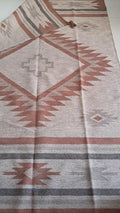 Brown  Southwestern style Rug, 100% wool Navajo rug | 8x10ft, 10x14 rug, oversized grey southwestern rug, native American style  rug