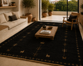 Hand Knotted Black Gabbeh Wool Rug – Traditional & Modern Area Rug (Copy) (Copy)