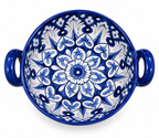 Blue Mandala Bowl — Hand-Painted Blue Pottery