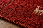 Hand Knotted burnt red Gabbeh Wool Rug – Traditional & Modern Area Rug (Copy)