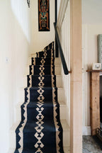 Handwoven Kilim Stair Runner | Geometric Wool Runner | Custom Length Stair Carpet | Southwestern Home Decor, corridor runner,