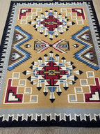 Southwestern Navajo Style Rug 8x10, Boho Aztec Tribal Area Rug, Handwoven Wool Carpet, Rustic Western Living Room Decor