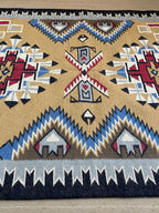 Southwestern Navajo Style Rug 8x10, Boho Aztec Tribal Area Rug, Handwoven Wool Carpet, Rustic Western Living Room Decor