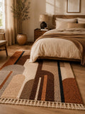 Brown geometrical  soft wool  Rug | Handmade Wool Berber Carpet | Boho Area Rug | Beni Ourain Style, moroccan inspired rug