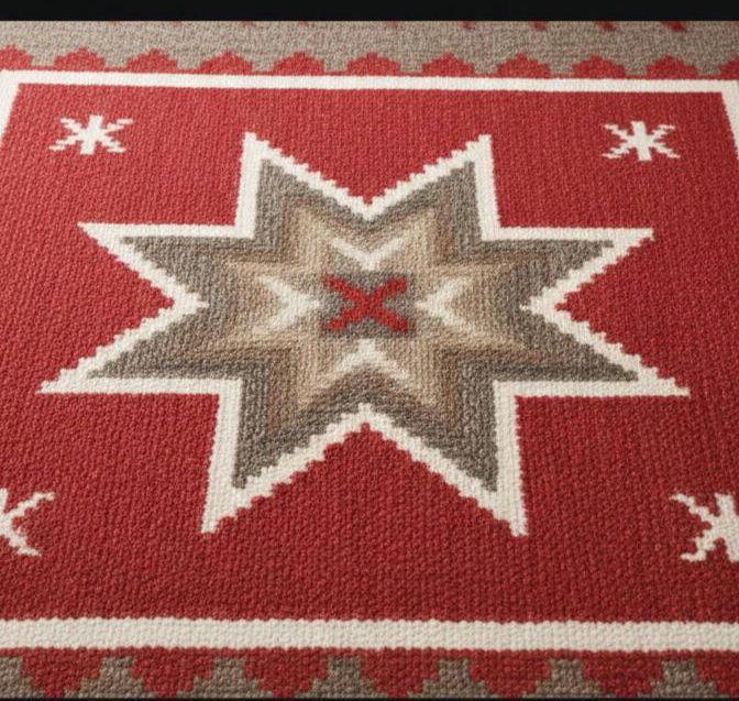 Red kitchen rug, Native American Runner Rug 3x12 ft | Tribal Geometric Flatweave Hallway Runner, wool staircase runner
