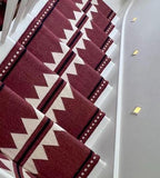 Southwestern Kilim Stair Runner | Black Wool Geometric Runner | Handmade Hallway Rug