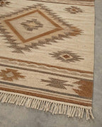 Beige Southwestern style Rug, 100% wool Navajo rug | 8x10ft, 10x14 rug, oversized grey southwestern rug, native American style  rug