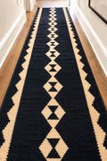 Handwoven Kilim Stair Runner | Geometric Wool Runner | Custom Length Stair Carpet | Southwestern Home Decor, corridor runner,