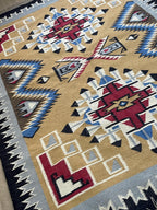 Southwestern Navajo Style Rug 8x10, Boho Aztec Tribal Area Rug, Handwoven Wool Carpet, Rustic Western Living Room Decor
