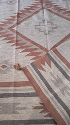 Brown  Southwestern style Rug, 100% wool Navajo rug | 8x10ft, 10x14 rug, oversized grey southwestern rug, native American style  rug
