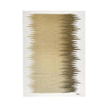Sand beige and olive gradient wool kilim rug, full view